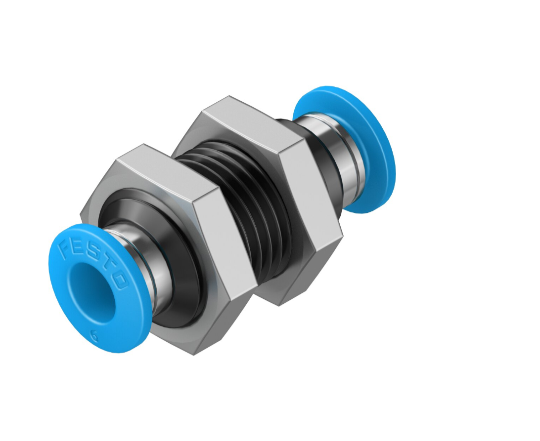 PUSH-IN BULKHEAD CONNECTOR QSS-6