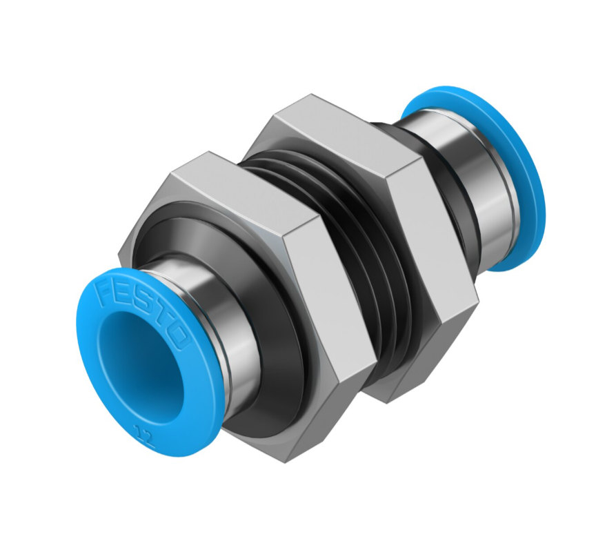 PUSH-IN BULKHEAD CONNECTOR QSS-12