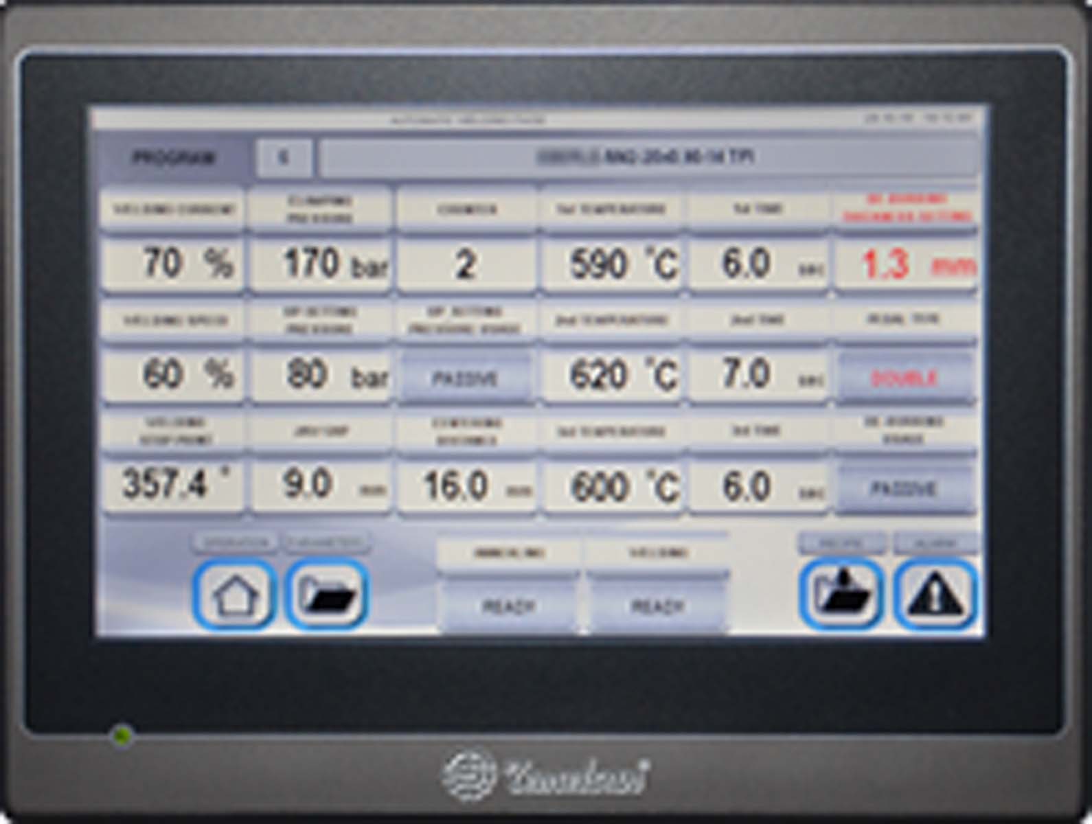 TOUCH TYPE WELDER HMI